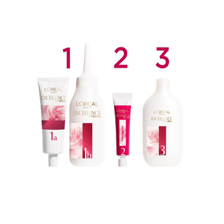 کیت رنگ مو لورآل مدل excellence cream شماره 7 حجم 48 میلی لیتر رنگ بلوند