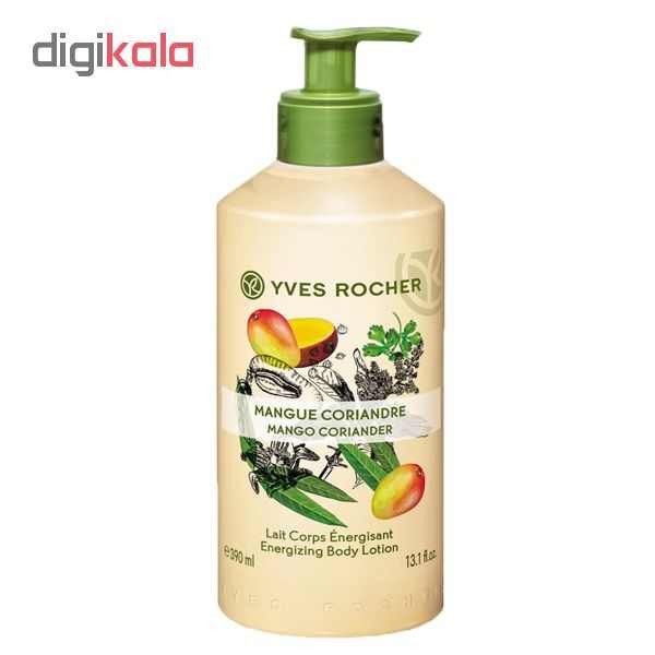 لوسیون بدن ایو روشه مدل mango coriander حجم 390 میلی لیتر