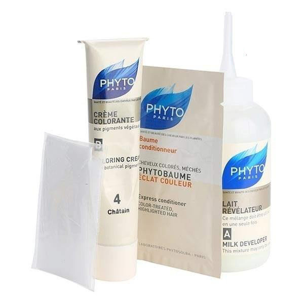 کیت رنگ مو مدل PHYTO COLOR شماره 4 حجم 40 میلی لیتر رنگ قهوه ای