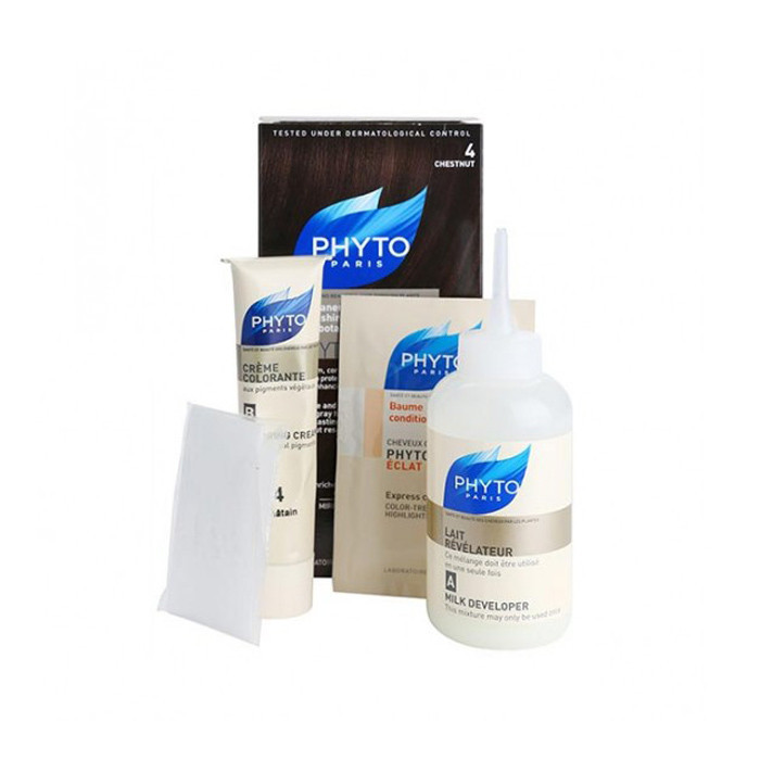 کیت رنگ مو مدل PHYTO COLOR شماره 4 حجم 40 میلی لیتر رنگ قهوه ای